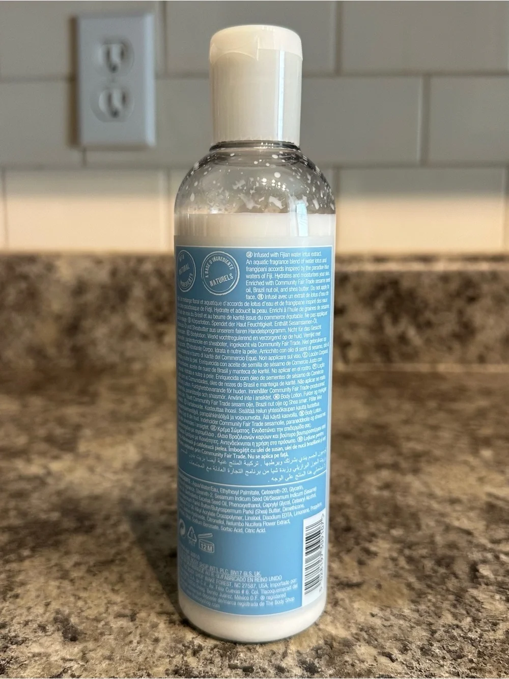 NEW The Body Shop Voyage Collection Fijian Water Lotus Body Lotion 2013 8.4oz